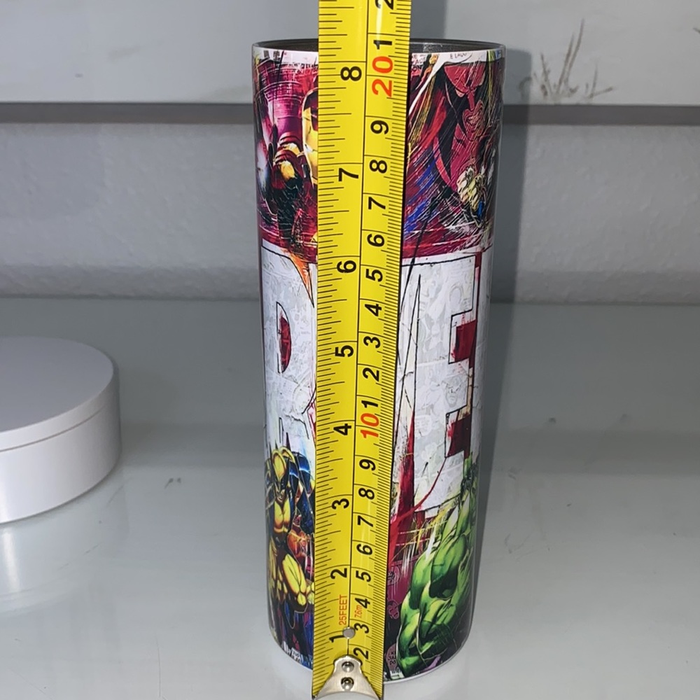 Marvel Super Heroes Comics Style Stainless Steel Tumbler ❤️ LIKE NEW! 💙 - Picture 13 of 14